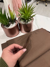 Load image into Gallery viewer, Opaque Brown Solid Cotton Material